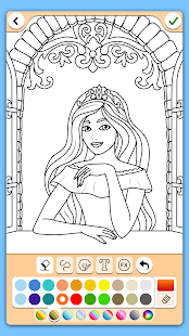 Princess Coloring Game Screenshot