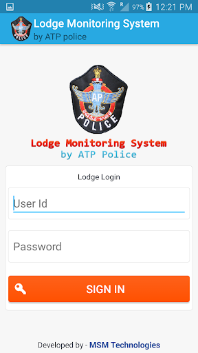 Android application ATP POLICE LMS screenshort