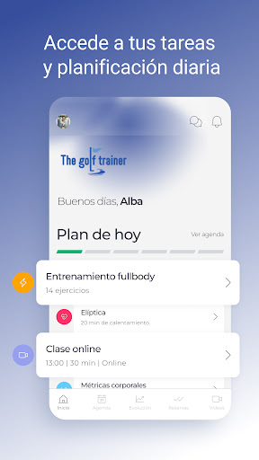 Android application The Golf Trainer screenshort