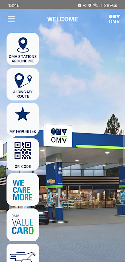 Android application OMV Filling Stations screenshort