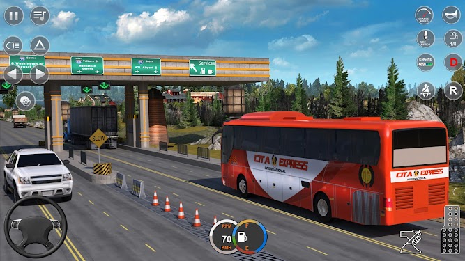 #1. City Bus Driving Bus Game 3d (Android) By: AD Technologies Inc.