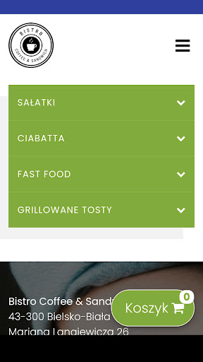Bistro Coffee & Sandwich Aqua Screen 2