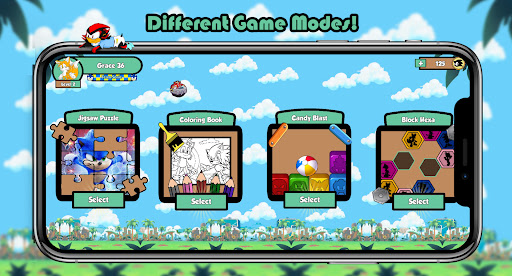 Soni Hedgehog Puzzle Screen 2