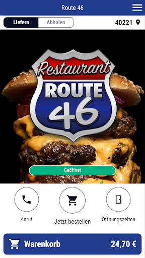 Android application Route 46 screenshort