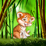 Cute tiger cub live wallpaper icon