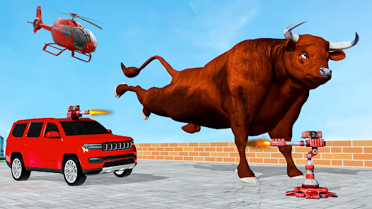 Captura 9 Angry Wild Bull Attack Game 3d android