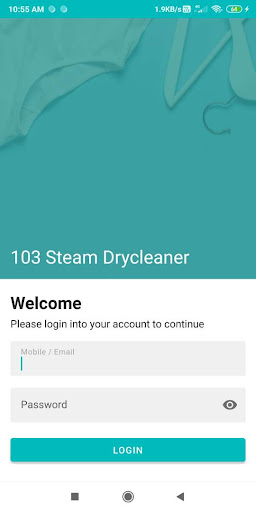 Android application Laundry Scanner screenshort
