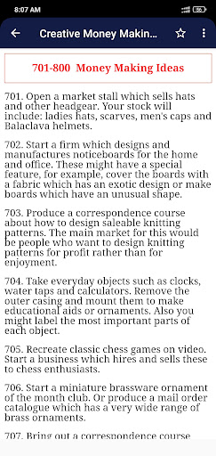 Money-Making Ideas Screen 3