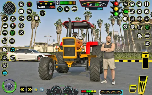 真實拖拉機遊戲 3d