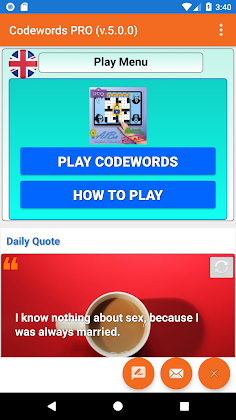 Codewords Crossword Puzzle PRO - Screenshot 1