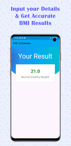 BMI Calculator 2024 Screen 2