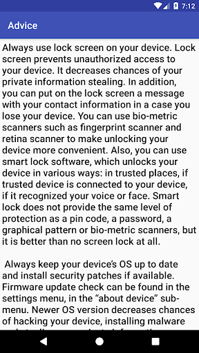 System Security Evaluation Screen 3