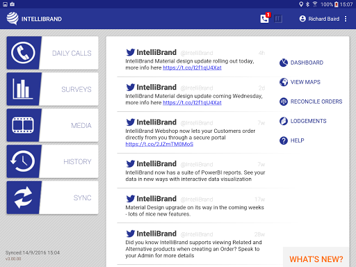 Android application IntelliBrand Mobile screenshort