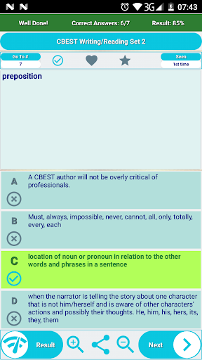 CBEST Exam Preparation Screen 2