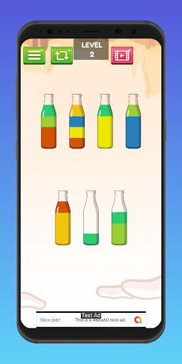 Android application Water Sort Color Bottle Puzzle screenshort