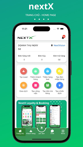 Android application NextX CRM screenshort