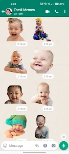 Baby Laughing Stickers