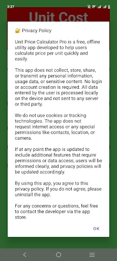 Unit Cost Analyzer screenshot 4