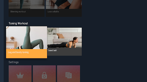Screenshot of Buttocks and Leg Workout