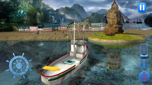 Screenshot 1 simulador de barco de pesca android