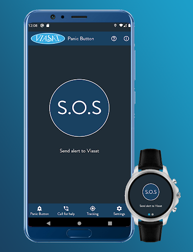 Android application Viasat Panic Button screenshort