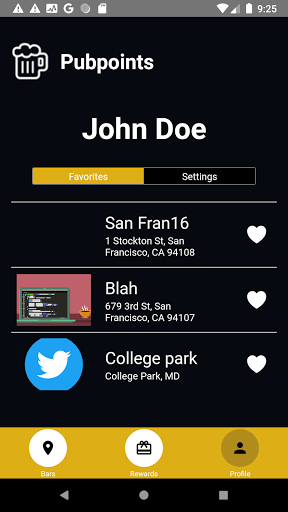Pubpoints Screen 2