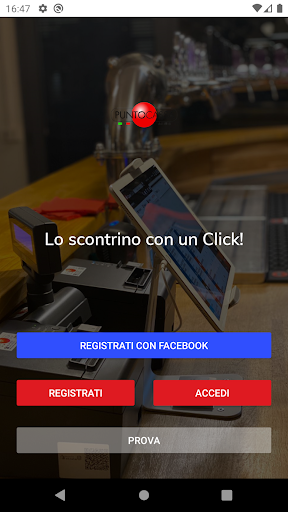 Android application Punto Cassa screenshort
