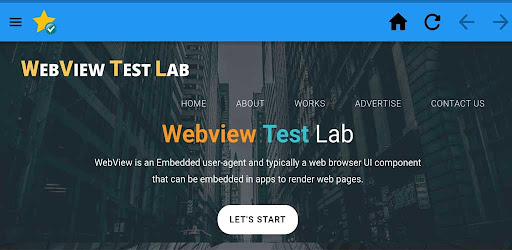 Webview Test Lab Screen 2