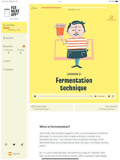Screenshot of FermentApp