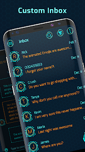 Hacker sms messenger theme Unknown