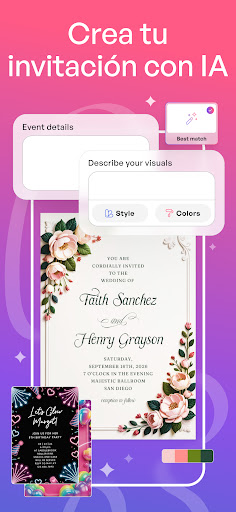 Crea Tarjetas de Invitación screenshot 4