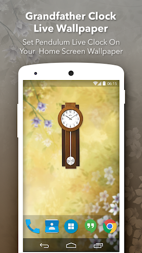 Android application Grandfather Clock Live Wallpap screenshort