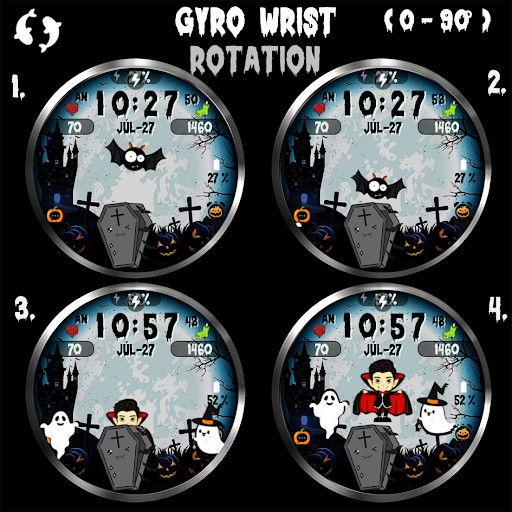 Halloween Dracula Bat & Ghost Screen 2