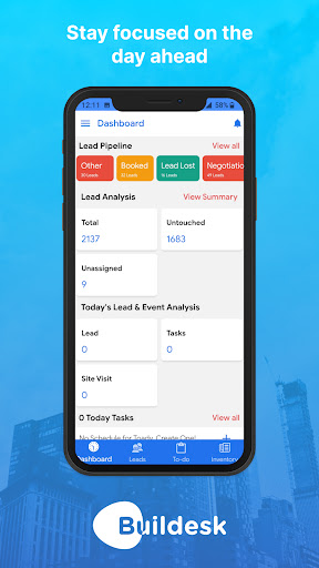 Android application Buildesk CRM - Real Estate CRM screenshort