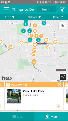 Screenshot of Visit Fairfield County Ohio