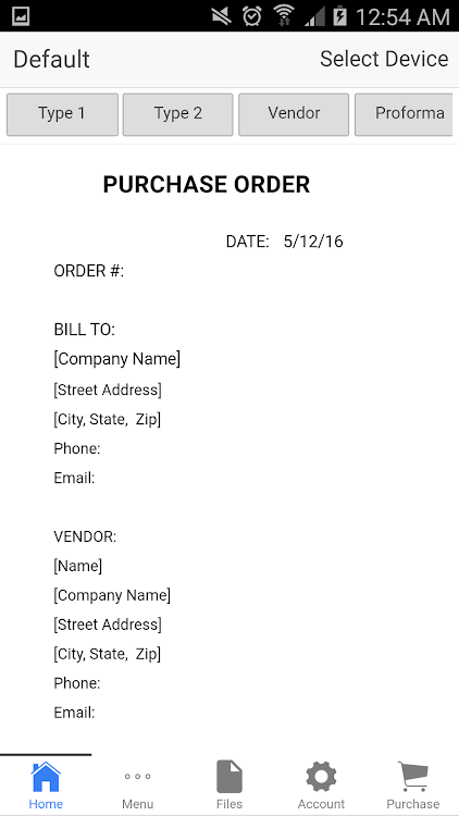 Purchase Order Pro - 0.0.1 - (Android)