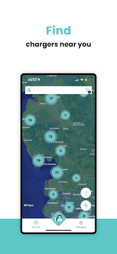 iCharge EV Driver App Screen 2