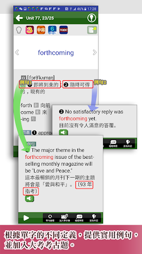 關鍵英單：進階字彙4401-7000 Screen 2