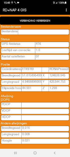 Android application Apglos Position Corrector screenshort