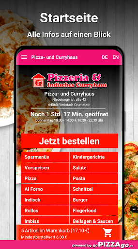 Pizza- und Curryhaus Riedstadt Screen 2