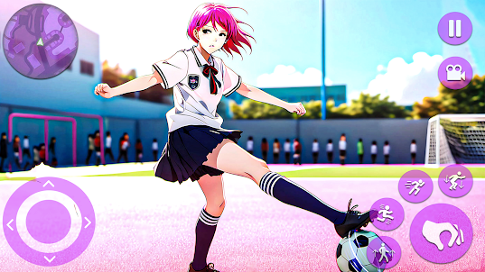 High School Life Anime Girl