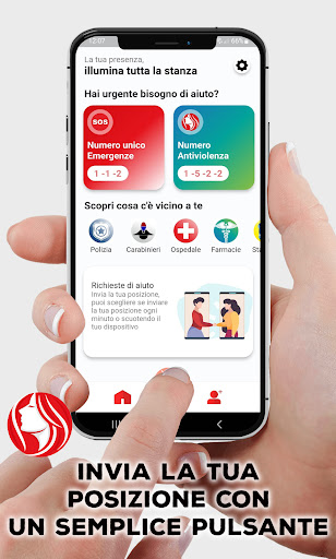 Android application Invia SOS, non sei solo/a screenshort