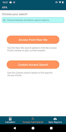 RailHub Access Points Screen 2
