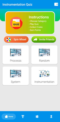 Android application Instrumentation Quiz screenshort
