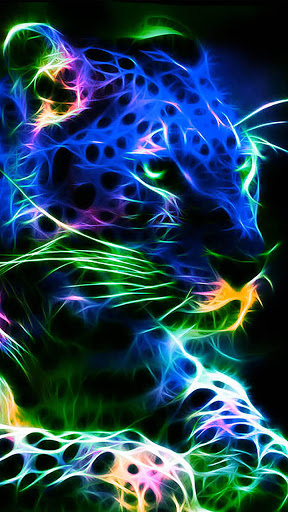 Android application neon animal wallpaper screenshort