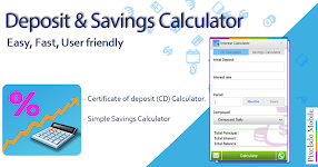 screenshot of Deposit & Savings Calculator