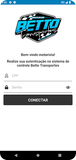 Android application Betto Transportes screenshort