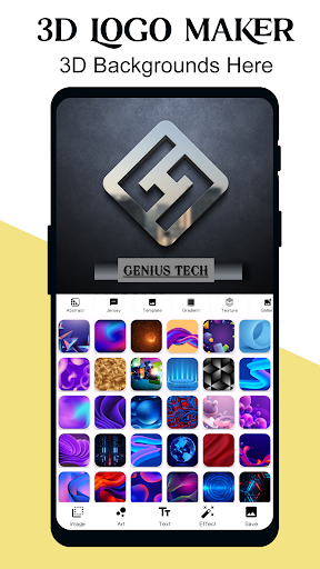 Android application 3D Logo Maker screenshort
