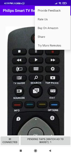 Philips TV Remote App Screen 3