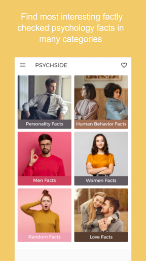 Android application Psychological Facts screenshort